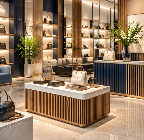 Thiết kế thi công nội thất showroom, cửa hàng