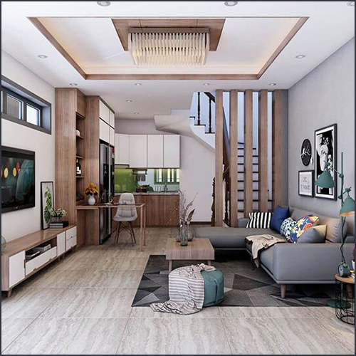 Thiết kế thi công nội thất nhà 2 tầng hiện đại